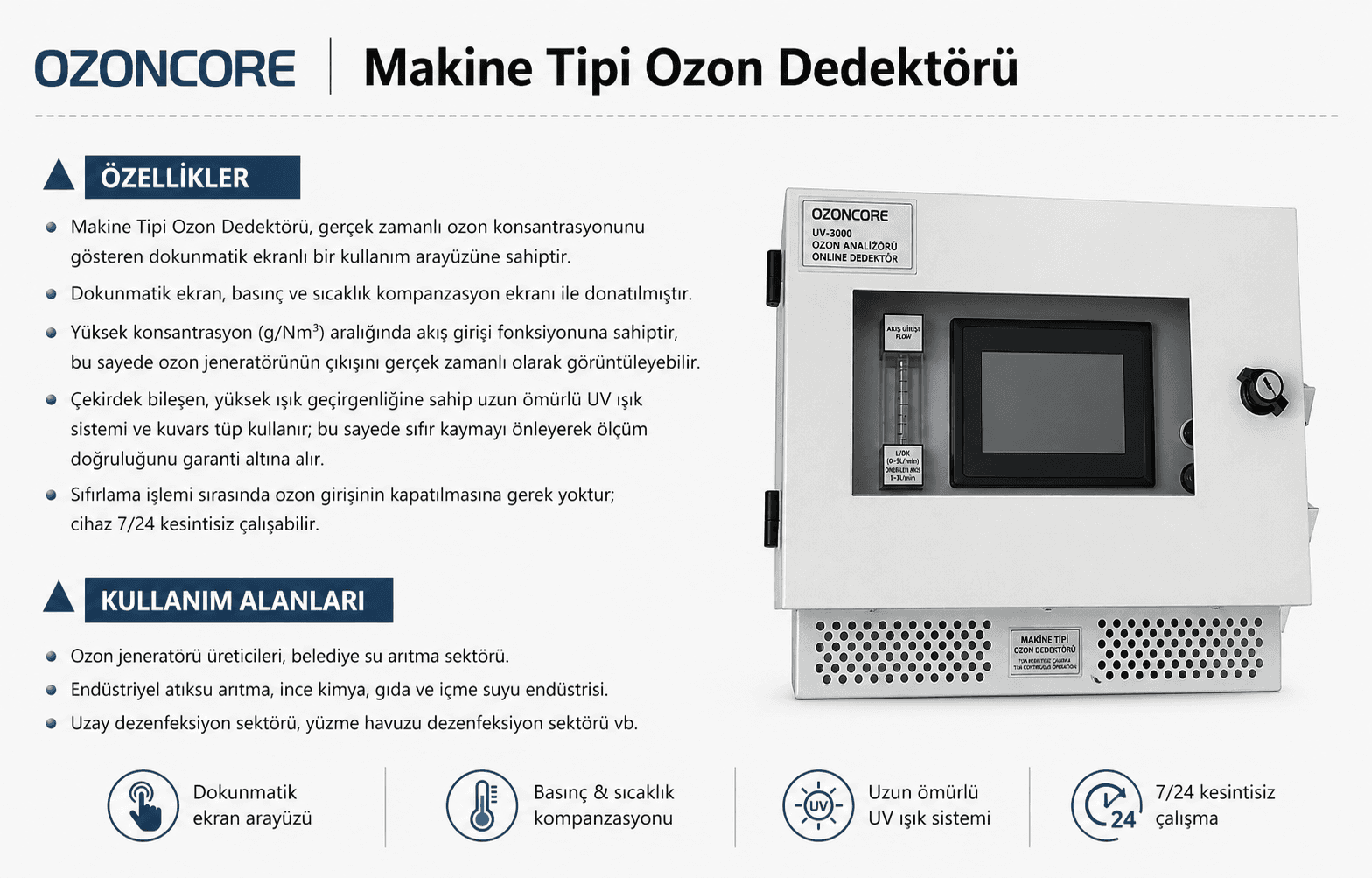 Endüstriyel Ozon Dedektörü